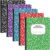 Fulmoon 5 Pcs Composition Notebooks Wide Ruled, 11/32” Spacing Comp Book, 10.12 x 7.2Inch, 30 Sheets Per Comp Book, Black Purple Blue Red Green, Marble Notebooks for School Kids Home Office