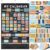 Fulmoon Boho Classroom Calendar Pocket Chart Set, 171 Pcs Large Calendar Bulletin Board with Weather, Seasons, Holidays & Date Cards, Black Pocket Chart for Preschool Kindergarten Teacher Supplies