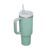 FULPARI Quencher H2.0 Tumbler with Handle and Straw 40 oz | Flowstate 3-Position Lid | Cup Holder Compatible for Travel | Insulated Stainless Steel Cup | BPA-Free (light green, 40oz)