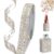 FULZTEY Gold Rhinestone Ribbon Roll 3 Yards Crystal Trim Self Adhesive