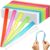 Fumete 144 Pack 12 Inch Plastic Rulers Bulk for Classroom Back to School Supplies Flexible Transparent Assorted Color Ruler with Centimeters and Inches for Office Teacher Student