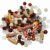 Fundiyoug Plastics Acrylic Large Hole Beads Mix Color Crafts Large Hole Hair Beads, Pony Beads for Hair Braids