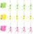 Fun Express 5 1/4″ Halloween Colorful Skeleton Stacking Ornament Foam Craft Kit – Makes 12
