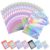 Funfery 100 pcs Mylar Holographic Bags Packaging Bags,Clear Resealable Smell Proof Bag Foil Pouch Bag for Party Favor,Food Storage Baggies Packaging for Small Business(3×4.7in,Holographic)
