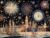 Fun Jigsaw Puzzle 1000 Pieces for Adults Happy New Year Fireworks 5D Diamond Paint,Full Drill Round by Number Kits for Beginners Gems for Wall Decor 29.5 x 20 in
