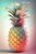 Fun Jigsaw Puzzle 500 Pieces for Adults Fantasy Fruit Shop Dining Room Club Decor, Honey Pineapple Paste by Number, Round Glitter Diamond Canvas Embroidery 20.5 x 15 in
