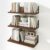 Fun Memories Floating Shelves, 24 x 12 Inches, Set of 2 Wall-Mounted Shelves with Metal Brackets, Decorative Wall Shelf for Living Room, Bedroom, Bathroom (Walnut)