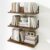Fun Memories Floating Shelves, 24 x 12 Inches, Set of 2 Wall-Mounted Shelves with Metal Brackets, Decorative Wall Shelf for Living Room, Bedroom, Bathroom (Brown)