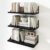 Fun Memories Floating Shelves, 36 x 8 Inches, Set of 2 Wall-Mounted Shelves with Metal Brackets, Decorative Wall Shelf for Living Room, Bedroom, Bathroom (Black)