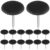 FUNNETOYU 100pcs Black Thumb Tacks Push Pins Lightweight Plastic and Aluminum Alloy Multi-Function Bulletin Board Accessories for Office and Drawing Paper Fixing