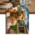 Funny Animals Cotton Linen Table Runner for Dining Kitchen, Farmhouse Barn Horse Cow Country Wedding Outdoor Party Tablerunners Decoration, Dresser Scarf Coffee Tablecloth Runners 13×108 Inches