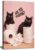 Funny Black Cat Bathroom Canvas Wall Art Picture Humorous Animal Toile Poster Prints Are You Pooping Painting Artwork Wall Decor for Washroom Restroom 12x16in Framed Ready To Hang