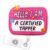 Funny Certified Yapper Badge Reel Holder Pediatric ER Nurse NICU Peds CNA