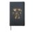 Funny Cowboy German Shorthaired Pointer Smoking Cigarette Hardcover Journal, Black