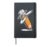 Funny Dabbing Pencil Cartoon Design Hardcover Journal, Black