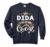 Funny Dida Title Above Queen Gift for Grandma Comfort Colors Adult Sweatshirt