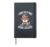 Funny Dinosaur Martial Arts Karate Kids Hardcover Journal, Black