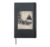 Funny Family Christmas Animal Raccoon Pulling Santa Hardcover Journal, Black