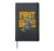 Funny First Grade 1st Boy Skateboard Raccoon Back to School Hardcover Journal, Black