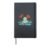 Funny frog king in pond flowers frogs lover Hardcover Journal, Black