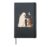 Funny Ghost basset hound Dog Boop Halloween women men Hardcover Journal, Black