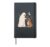 Funny Ghost Boxer Dog Boop Halloween women men Hardcover Journal, Black