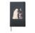 Funny Ghost Chihuahua Dog Boop Halloween women men Hardcover Journal, Black