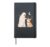 Funny Ghost Corgi (Pembroke Welsh) Dog Boop Halloween women Hardcover Journal, Black