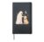 Funny Ghost Golden Retriever Dog Boop Halloween men women Hardcover Journal, Black