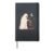 Funny Ghost Rottweiler Boop Halloween women men Hardcover Journal, Black
