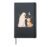 Funny Ghost shiba inu Dog Boop Halloween women men Hardcover Journal, Black