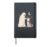 Funny Ghost Siberian Husky Dog Boop Halloween women men Hardcover Journal, Black