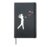 Funny Golf Lovers Valentine’s Day Heart Golf Lovers Hardcover Journal, Black