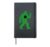 Funny Mens St Patricks Day Bigfoot Shamrock Men Women Kids Hardcover Journal, Black