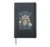 Funny Middle School Feral Raccoon Back to School Teacher Hardcover Journal, Black
