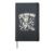 Funny Punk Rock Chihuahua Guitar Music Hardcover Journal, Black