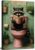 Funny Raccoon Bathroom Canvas Wall Art Picture Humorous Animal Poster Prints Raccoon Sitting On The Toilet Reading Book Painting Wall Decor for Washroom Restroom 12x16in Framed Ready To Hang