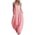 Funnyrap Women Sleeveless Spaghetti Strap Jumpsuit Button Front Rompers