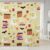 Funny Reading Ghost Shower Curtain Set,Halloween Candle Bat Bathroom Curtain with 12 Hooks,Kids Girls Teens Books Bubble Tea Waterproof Fabrics Yellow Flower Leaves Bathtub Decor,72″W x 78″L
