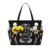 Funny Skeleton Spirit Board Sun Moon Goth Skull Black Large Beach Tote Bag For Women With Zipper & Wet Pocket, Lightweight Foldable Gym Tote For Travel, Grocery, Swim, Sports