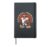 Funny Turkey Football Thanksgiving Fall Men Boys Toddlers Hardcover Journal, Black