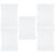 FUNOMOCYA Poster Board and Smooth Bright Surface 5pcs White Corrugated Paper Tri Fold with Foldable Construction Space-saving and Easy to Carry Display Boards for Commercial Demonstrations
