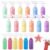 FunooFuno 12 Packs DIY Sidewalk Paint Sets for Kids Non Toxic Washable Powdered Chalks with Plastic Sprayer Bottle Mix in Water 6 Vibrant Colors for Creative Sidewalk and Chalkboard Fun