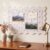 FunooFuno Scalloped Felt Bulletin Board 36 x 24 Flower Pin Board, Frameless Cork Boards Alternative for Wall, Office, Home, School Decor with Self-Adhesive Strips(Floral)