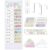 Funrous Daily Schedule Pocket Chart with 82 Cards, Linen Wall Hanging Organizer for Welcome Back to School Classroom Decorations Homeschool Visual Planner Routine Calendar(Spotty Boho)