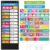 Funrous Daily Schedule Pocket Chart with 82 Custom Visual Schedule Cards, 13-Pocket Classroom Chart for Preschool, Kindergarten, Homeschool, Teacher Classroom Supplies with Hooks(Rainbow)
