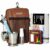 Funto Mini Watercolor Paint Set, All-in-One Walnut Wood 8-Color Premium Pocket Travel Paint Kit, with Crossbody Bag, Watercolor Journal, Metal Clip, Paint Water Cup, Water Brush, Ideal for Art Lovers