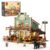 FUNWHOLE Western General Store Lighting Building-Bricks Set – 1895 Pcs The Old West Town Collection Display Set for Adults and West Lovers