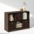 Furinno Cubic Closet Organizers and Storage, 6-Cube Closet Organizer with Bins, Open Shelf Storage, for Wardrobe, Bedroom, Living Room, Columbia Walnut