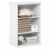 Furinno FANO Closet Organizers and Storage, 3-Tier Closet Organizer with Adjustable Shelves, Stackable Open Shelf Closet Shelves, 15.9 x 23.6 x 36.2 for Wardrobe, Bedroom, Living Room, White